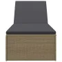 Tumbona de ratán sintético marrón y gris oscuro de vidaXL, Tumbonas - Ref: Foro24-310146, Precio: 144,49 €, Descuento: %