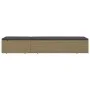 Tumbona de ratán sintético marrón y gris oscuro de vidaXL, Tumbonas - Ref: Foro24-310146, Precio: 144,49 €, Descuento: %