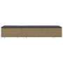 Tumbona de ratán sintético marrón y gris oscuro de vidaXL, Tumbonas - Ref: Foro24-310146, Precio: 257,16 €, Descuento: %