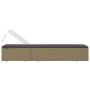Tumbona de ratán sintético marrón y gris oscuro de vidaXL, Tumbonas - Ref: Foro24-310146, Precio: 144,49 €, Descuento: %