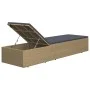 Tumbona de ratán sintético marrón y gris oscuro de vidaXL, Tumbonas - Ref: Foro24-310146, Precio: 144,49 €, Descuento: %