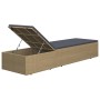 Tumbona de ratán sintético marrón y gris oscuro de vidaXL, Tumbonas - Ref: Foro24-310146, Precio: 257,16 €, Descuento: %