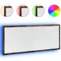 Espejo de baño LED madera ingeniería roble ahumado 100x8,5x37cm de , Tocadores de baño - Ref: Foro24-856272, Precio: 62,40 €,...