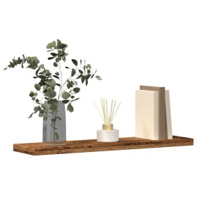 Estantes pared 4 uds madera ingeniería envejecida 40x20x1,5 cm de , Armarios y almacenamiento - Ref: Foro24-856291, Precio: 2...