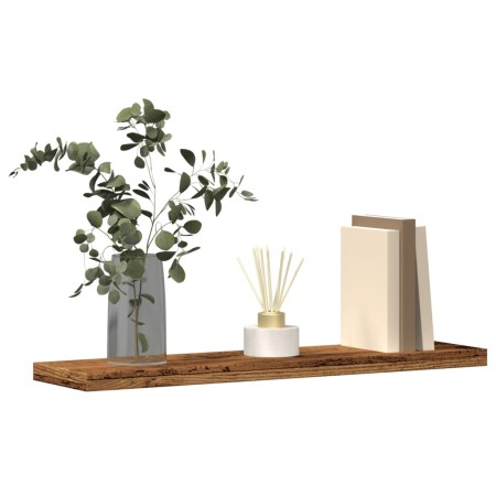 Estantes pared 4 uds madera ingeniería envejecida 40x20x1,5 cm de , Armarios y almacenamiento - Ref: Foro24-856291, Precio: 2...