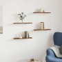 Estantes pared 4 uds madera ingeniería envejecida 40x20x1,5 cm de , Armarios y almacenamiento - Ref: Foro24-856291, Precio: 2...