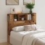 Cabecero armario madera ingeniería envejecida 120x19x104,5 cm de , Taquillas y armarios de almacenamiento - Ref: Foro24-85687...