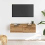Armario de pared madera de ingeniería envejecida 68x30x20 cm de , Estantes y estanterías - Ref: Foro24-856983, Precio: 56,72 ...