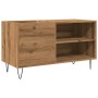 Mueble discos madera de ingeniería roble artisan 84,5x38x48 cm de , Armarios y almacenamiento - Ref: Foro24-857243, Precio: 7...