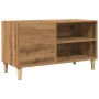 Mueble discos madera de ingeniería roble artisan 84,5x38x48 cm de , Almacenamiento para CD y DVD - Ref: Foro24-857164, Precio...
