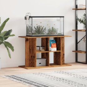 Soporte para acuario madera ingeniería envejecida 100x40x60 cm de , Soportes para acuarios - Ref: Foro24-857274, Precio: 86,9...