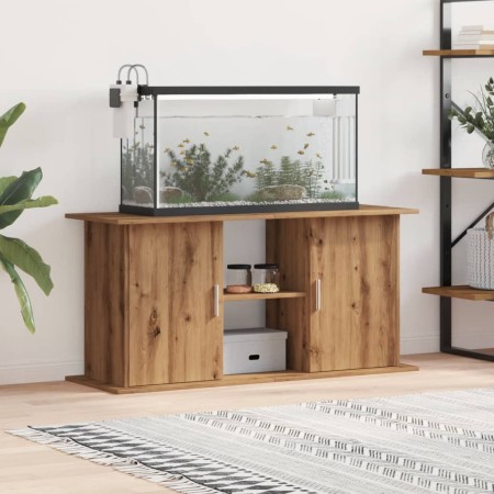 Soporte de acuario madera ingeniería roble artisan 121x41x58 cm de , Soportes para acuarios - Ref: Foro24-857283, Precio: 137...