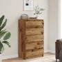 Cajonera de madera de ingeniería envejecida 60x36x103 cm de , Aparadores - Ref: Foro24-855996, Precio: 110,03 €, Descuento: %