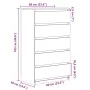 Cajonera de madera de ingeniería envejecida 60x36x103 cm de , Aparadores - Ref: Foro24-855996, Precio: 110,03 €, Descuento: %