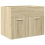 Juego de muebles de baño 4 pzas contrachapada roble Sonoma de , Muebles de baño - Ref: Foro24-3325008, Precio: 203,58 €, Desc...
