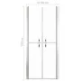 Puerta de ducha transparente ESG 96x190 cm de vidaXL, Puertas de ducha - Ref: Foro24-148783, Precio: 217,88 €, Descuento: %