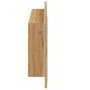 Armario y espejo LED madera ingeniería roble artisan 90x12x45cm de , Tocadores de baño - Ref: Foro24-856285, Precio: 69,97 €,...