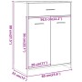 Armario de baño madera de ingeniería envejecida 60x33x80 cm de , Muebles de baño - Ref: Foro24-856287, Precio: 72,43 €, Descu...