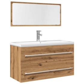 Juego de muebles baño 2 piezas madera ingeniería roble artisan de , Muebles de baño - Ref: Foro24-856389, Precio: 98,75 €, De...