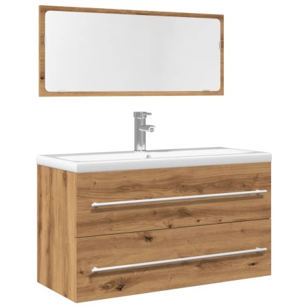 Juego de muebles baño 2 piezas madera ingeniería roble artisan de , Muebles de baño - Ref: Foro24-856389, Precio: 98,75 €, De...