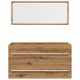 Juego de muebles baño 2 piezas madera ingeniería roble artisan de , Muebles de baño - Ref: Foro24-856389, Precio: 98,75 €, De...