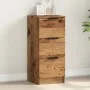 Aparador madera de ingeniería madera envejecida 30x30x70 cm de , Aparadores - Ref: Foro24-856955, Precio: 58,60 €, Descuento: %