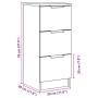 Aparador madera de ingeniería madera envejecida 30x30x70 cm de , Aparadores - Ref: Foro24-856955, Precio: 60,78 €, Descuento: %