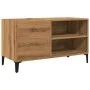 Mueble discos madera de ingeniería roble artisan 84,5x38x48 cm de , Almacenamiento para CD y DVD - Ref: Foro24-857166, Precio...