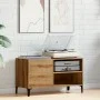 Mueble discos madera de ingeniería roble artisan 84,5x38x48 cm de , Almacenamiento para CD y DVD - Ref: Foro24-857166, Precio...