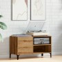Mueble discos madera de ingeniería roble artisan 84,5x38x48 cm de , Almacenamiento para CD y DVD - Ref: Foro24-857166, Precio...