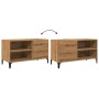 Mueble discos madera de ingeniería roble artisan 84,5x38x48 cm de , Almacenamiento para CD y DVD - Ref: Foro24-857166, Precio...