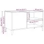 Mueble discos madera de ingeniería roble artisan 84,5x38x48 cm de , Almacenamiento para CD y DVD - Ref: Foro24-857166, Precio...