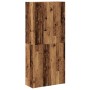 Mueble zapatero de madera ingeniería envejecida 80x35,5x180 cm de , Zapateros y organizadores de calzado - Ref: Foro24-855818...