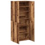 Mueble zapatero de madera ingeniería envejecida 80x35,5x180 cm de , Zapateros y organizadores de calzado - Ref: Foro24-855818...