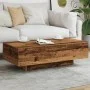 Mesa de centro madera de ingeniería envejecida 100x49,5x31 cm de , Mesas de centro - Ref: Foro24-856404, Precio: 81,66 €, Des...