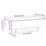 Mesa de centro madera de ingeniería envejecida 100x49,5x31 cm de , Mesas de centro - Ref: Foro24-856404, Precio: 73,64 €, Des...