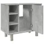 Armario de baño madera ingeniería gris hormigón 60x32x53,5 cm de , Muebles de baño - Ref: Foro24-856143, Precio: 46,95 €, Des...