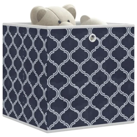 Cajas almacenaje plegables 10 uds no tejida azul 32x32x32 cm de , Cestas para almacenaje - Ref: Foro24-4018980, Precio: 34,61...