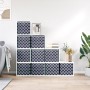 Cajas almacenaje plegables 10 uds no tejida azul 32x32x32 cm de , Cestas para almacenaje - Ref: Foro24-4018980, Precio: 39,97...