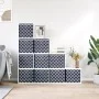 Cajas almacenaje plegables 10 uds no tejida azul 32x32x32 cm de , Cestas para almacenaje - Ref: Foro24-4018980, Precio: 34,61...