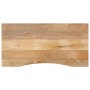 Tablero escritorio con curva madera mango rugosa 110x60x2,5 cm de , Tableros para mesas - Ref: Foro24-370202, Precio: 70,80 €...
