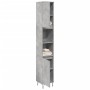 Armario de baño madera contrachapada gris hormigón 30x30x190 cm de , Muebles de baño - Ref: Foro24-857198, Precio: 71,29 €, D...
