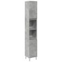 Armario de baño madera contrachapada gris hormigón 30x30x190 cm de , Muebles de baño - Ref: Foro24-857198, Precio: 71,29 €, D...