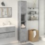 Armario de baño madera contrachapada gris hormigón 30x30x190 cm de , Muebles de baño - Ref: Foro24-857198, Precio: 71,29 €, D...