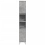 Armario de baño madera contrachapada gris hormigón 30x30x190 cm de , Muebles de baño - Ref: Foro24-857198, Precio: 71,29 €, D...