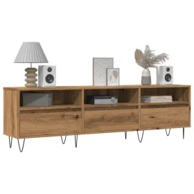 Mueble de TV madera ingeniería madera envejecida 150x30x44,5 cm de , Muebles TV - Ref: Foro24-857187, Precio: 113,39 €, Descu...