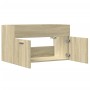 Mueble de lavabo de baño madera roble Sonoma 90x38,5x46 cm de , Muebles de baño - Ref: Foro24-856213, Precio: 45,93 €, Descue...