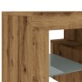 Mueble de TV luces LED madera roble artisan 120x36,5x40 cm de , Muebles TV - Ref: Foro24-856302, Precio: 108,14 €, Descuento: %