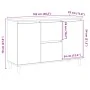 Aparador de madera de ingeniería envejecida 102x35x70 cm de , Aparadores - Ref: Foro24-856484, Precio: 98,46 €, Descuento: %
