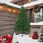 Árbol de Navidad artificial hojas realistas verde 210 cm en Decoración Festiva y Estacional | Comprar online en Foru.es